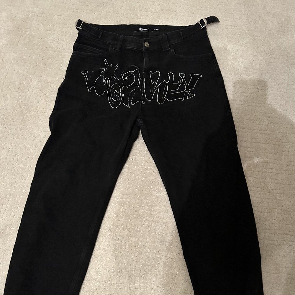 Vicnity Jeans - Print - Black